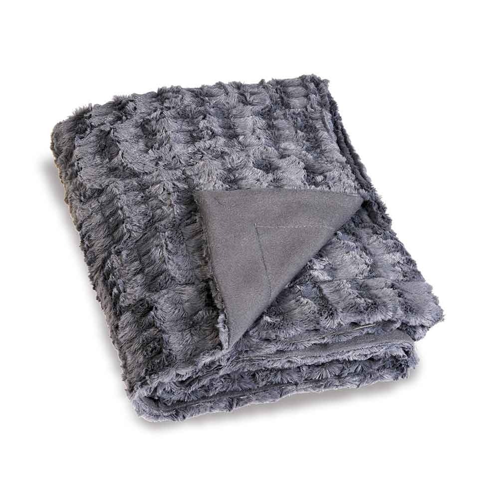 Linder - plaid avec imitation fourrure