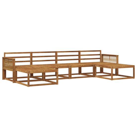 Ensemble de canapés d'extérieur 6 pc naturel