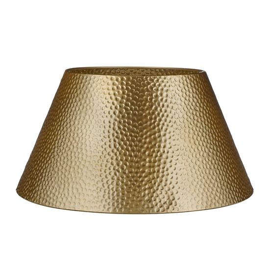 Mica decorations jupe de sapin de noël l50 x l30 x h26 cm - couvre pied - or - fer