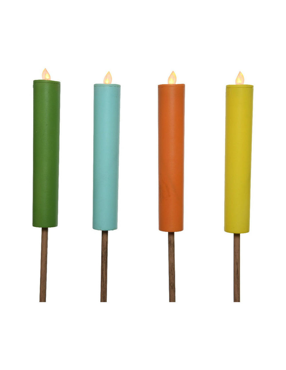 Bougie solaire droppe coes efeito chama ø4x90cm lumineo