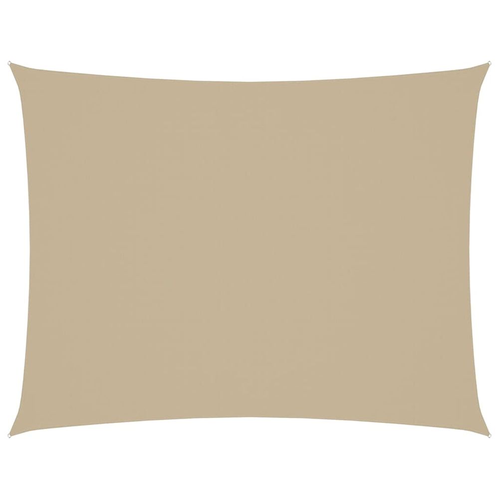 Voile de parasol tissu oxford rectangulaire 2x3,5 m beige