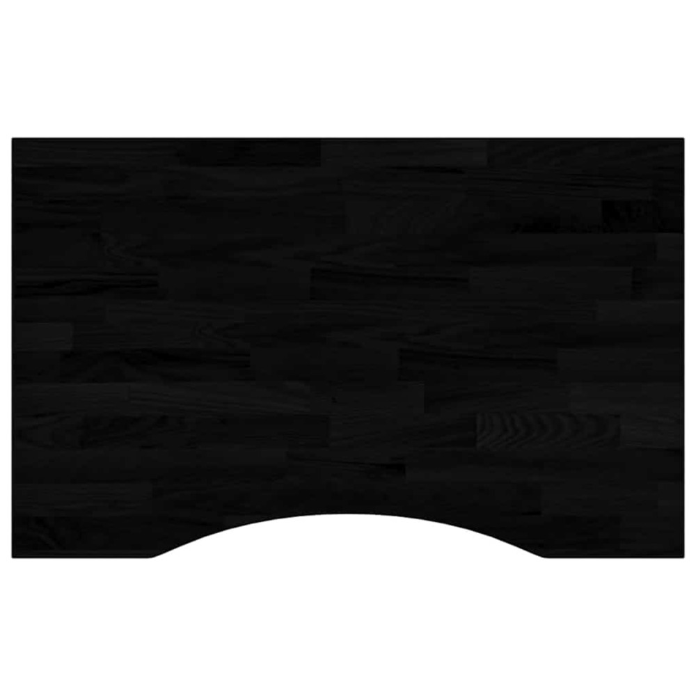 Dessus de bureau marron foncé bois chêne massif rectangulaire