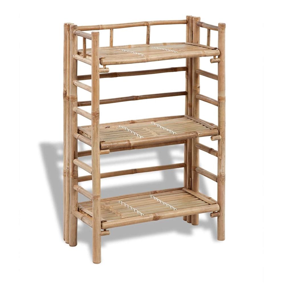 ETAGERE A PLANTES EN BAMBOU A-(865667)