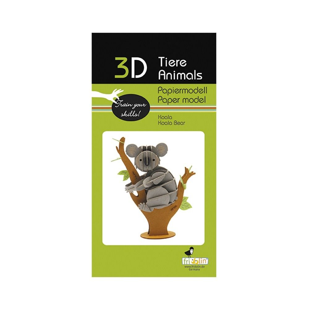 Maquette 3d en papier koala