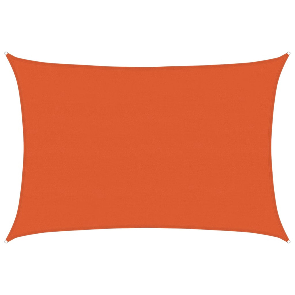Voile d'ombrage 160 g/m² rectangulaire orange 5x7 m pehd