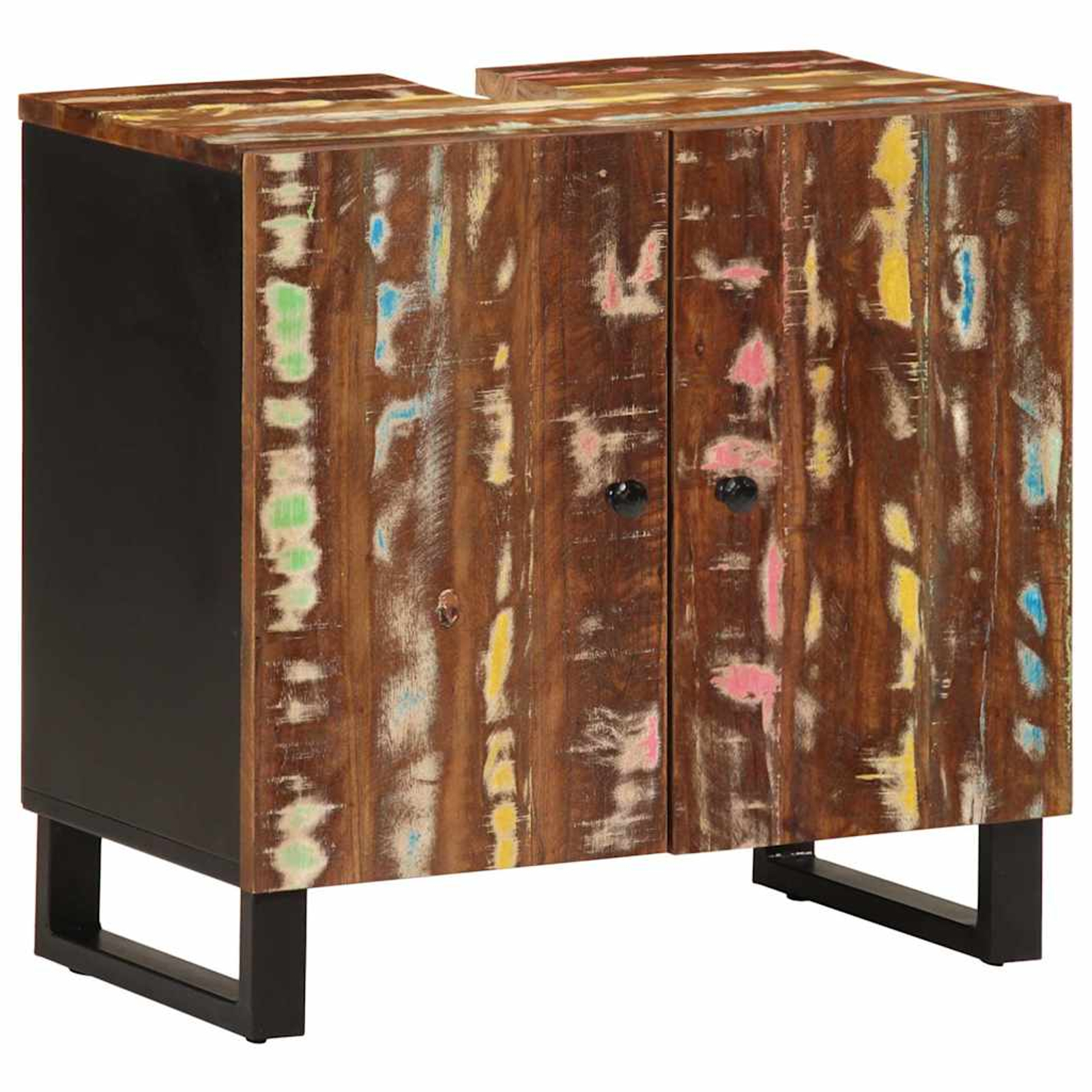 Meuble d'évier 62x33x58 cm bois de récupération et d'ingénierie