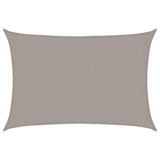 Voile d'ombrage 160 g/m² rectangulaire gris clair 2x2,5 m pehd