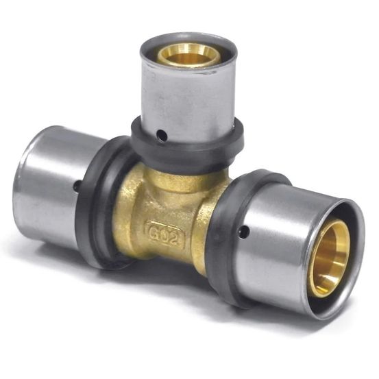 Té de pressfitting réduit 32mm, raccord multicouche certifié dvgw