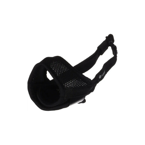 Muselière noir en nylon doux taille m pour chien