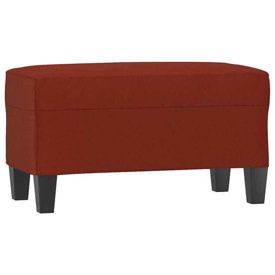 Banc rouge bordeaux 70x35x41 cm similicuir