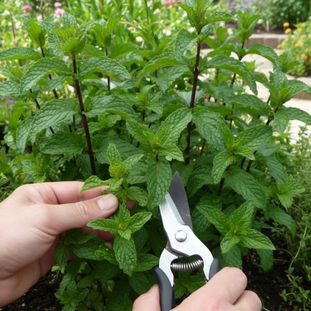 Menthe à tiges rouges - sans traitement lot de 9 godets