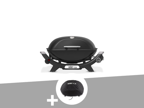 Barbecue à gaz q 2100n noir + housse