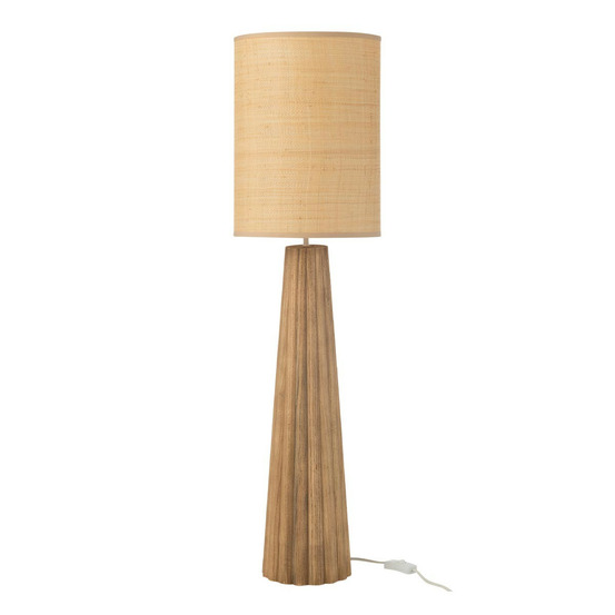 Lampe à poser parapluie en bois