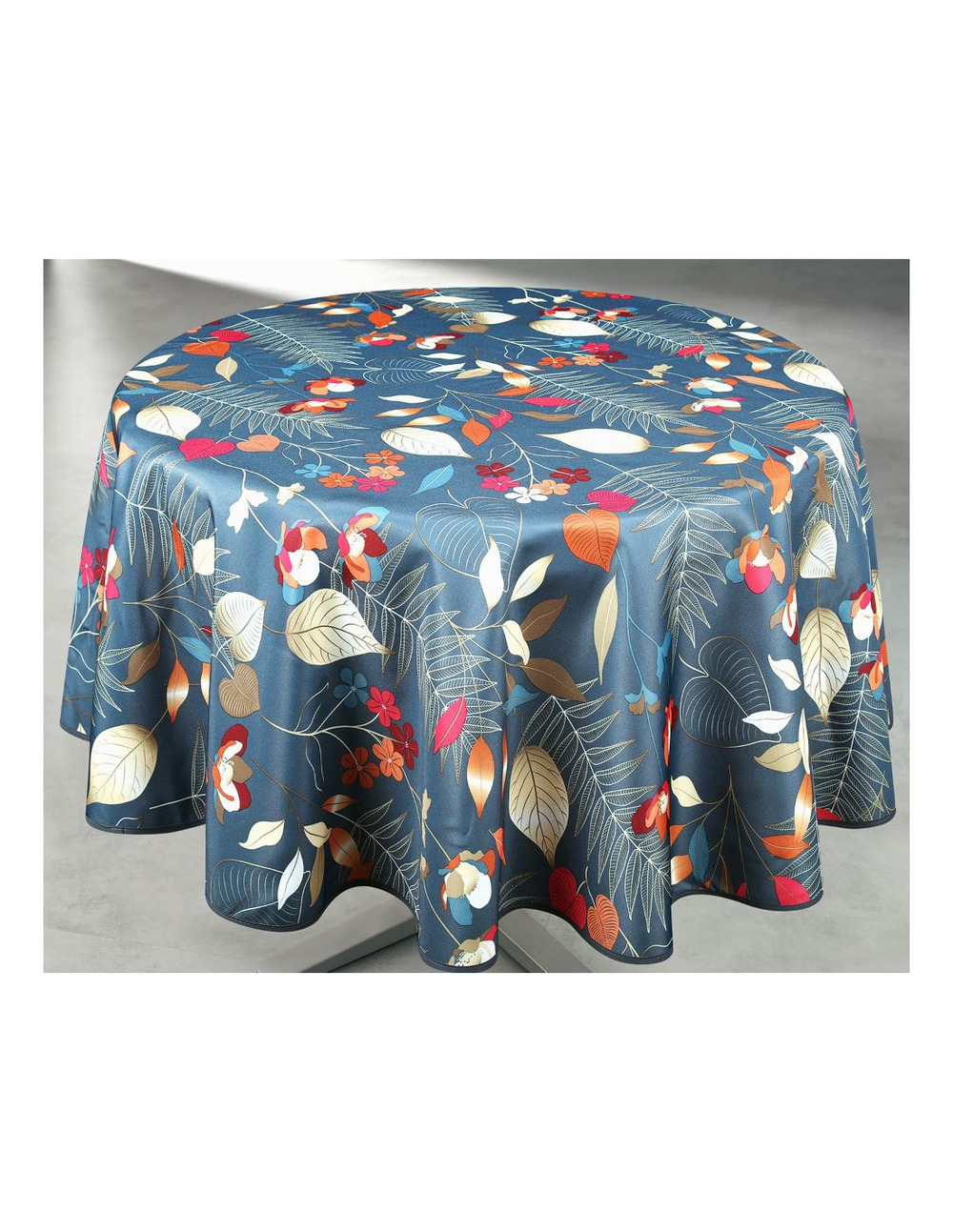 Nappe polyester ronde ø160cm oxana gris sur cintre - access deco