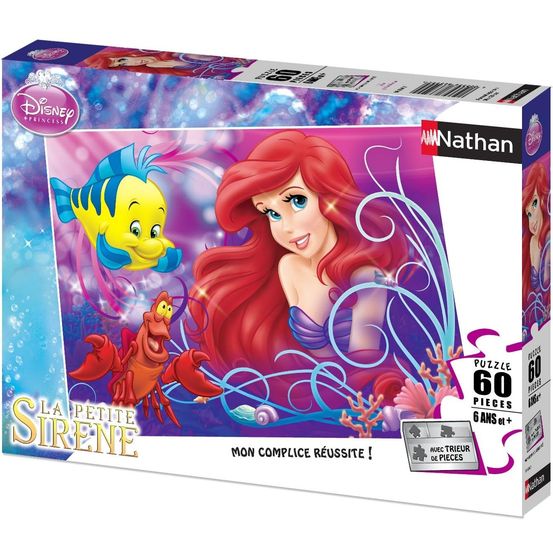 Puzzle jolie petite sirène ariel 60 pcs
