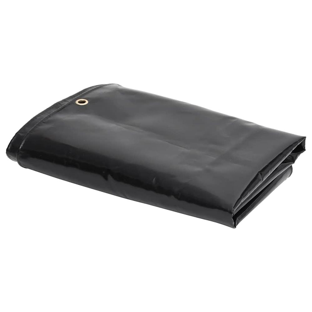 Tarps noir 3 x 6 m toile avec revêtement en pvc