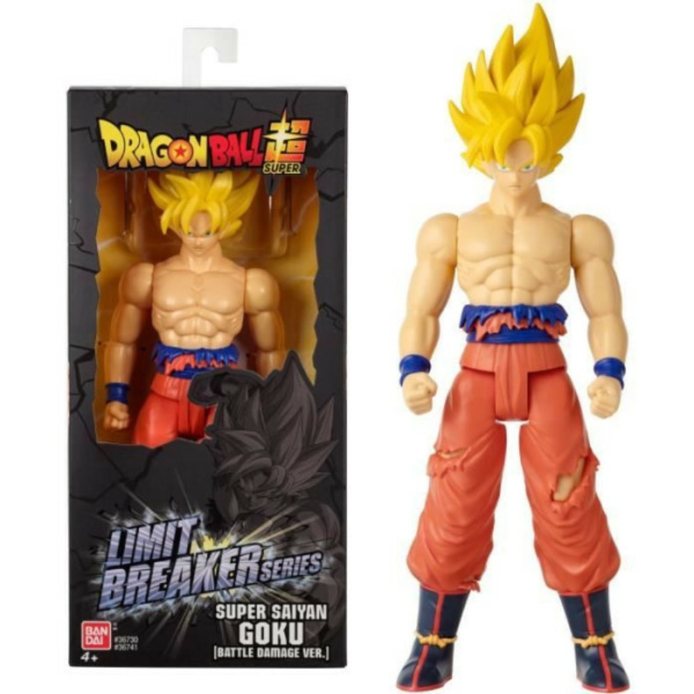 Figurine géante super saiyan goku (battle damage ver.) - bandai - dragon ball - 30 cm