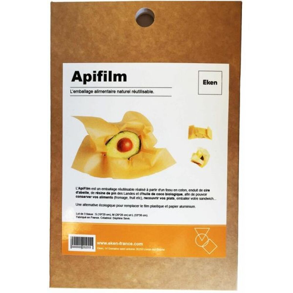 Film alimentaire réutilisable 3 tissus apifilm