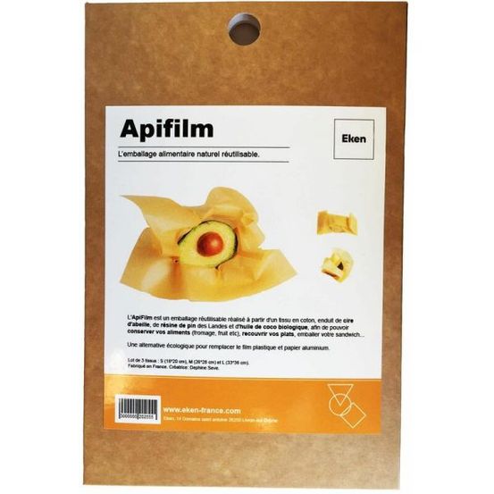 Film alimentaire réutilisable 3 tissus apifilm