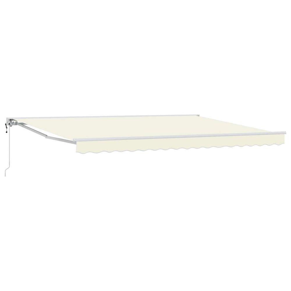 Auvent rétractable électrique crème 4,5 × 3 m