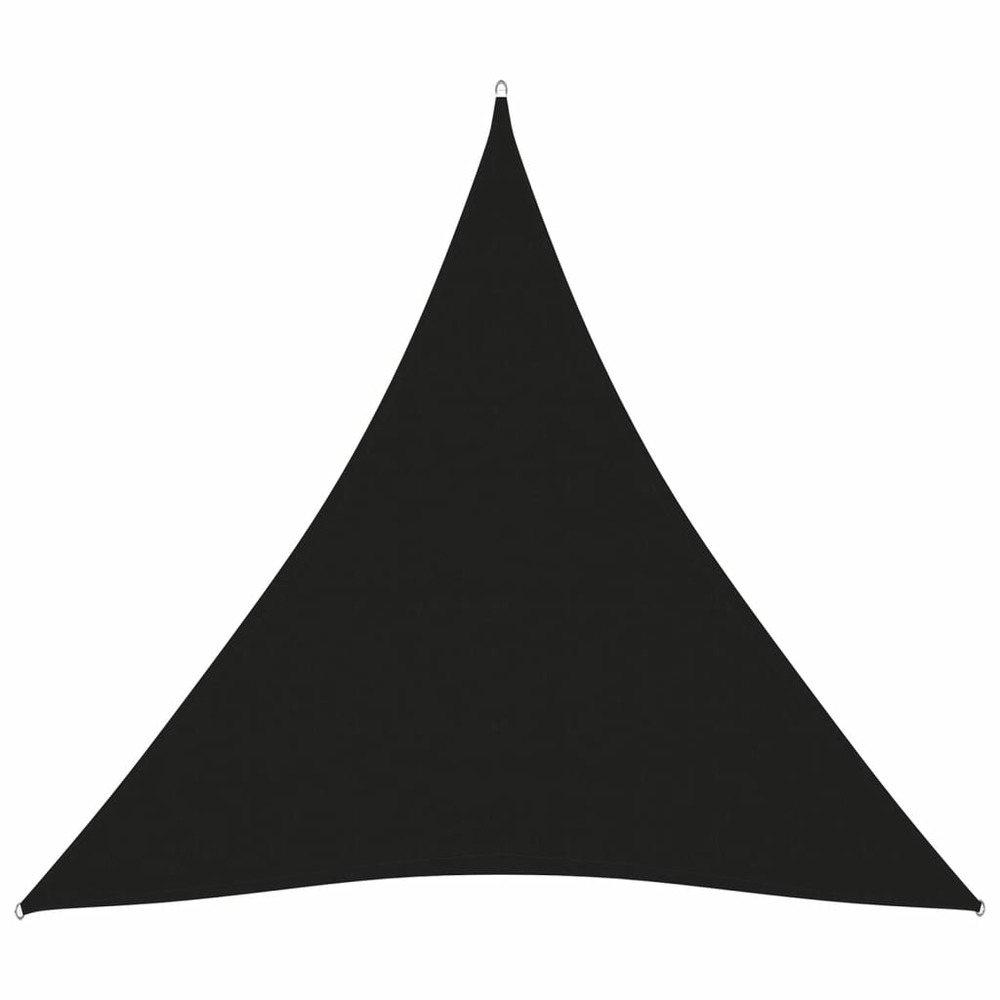 Voile de parasol tissu oxford triangulaire 3x3x3 m noir