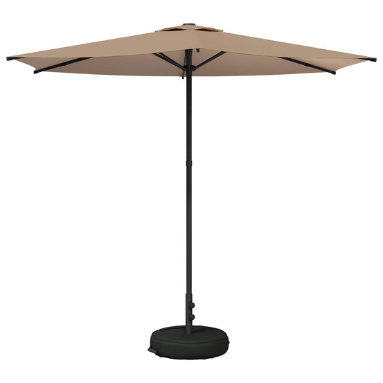 Parasol de jardin avec base 270 x 270 cm polyester