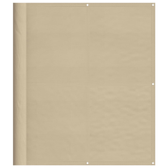 Écran de balcon beige 120x800 cm 100% polyester oxford
