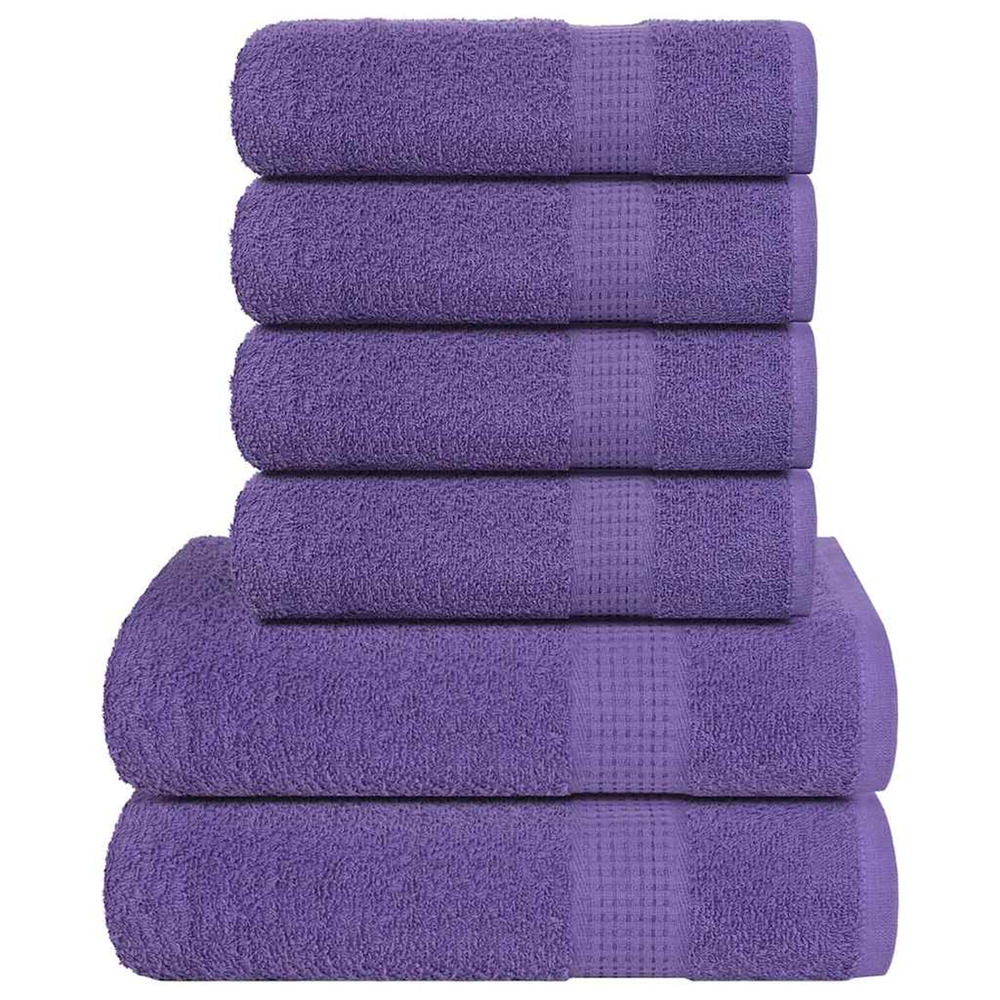 Ensemble de serviettes frogn 6 pcs violet 360 g/m²