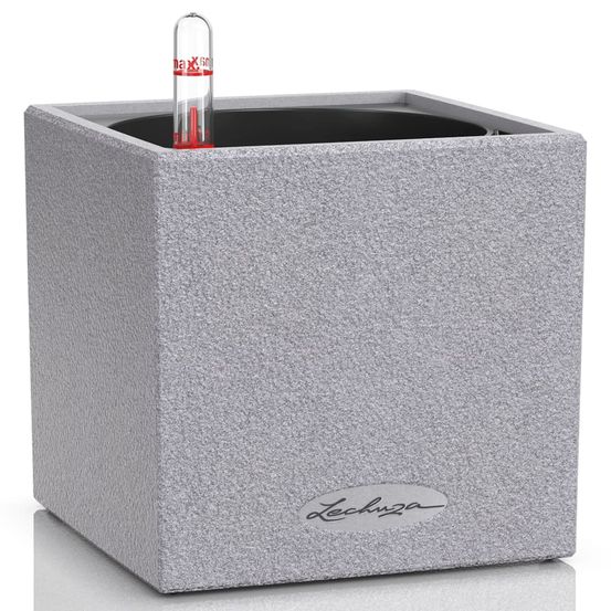 Jardinière de table canto stone 14 all-in-one gris pierre