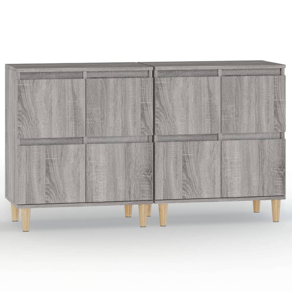 Buffet bahut commode armoire meuble de rangement organisateur cuisine salle de séjour salons lot de 2 sonoma 60 x 35 x 70 cm