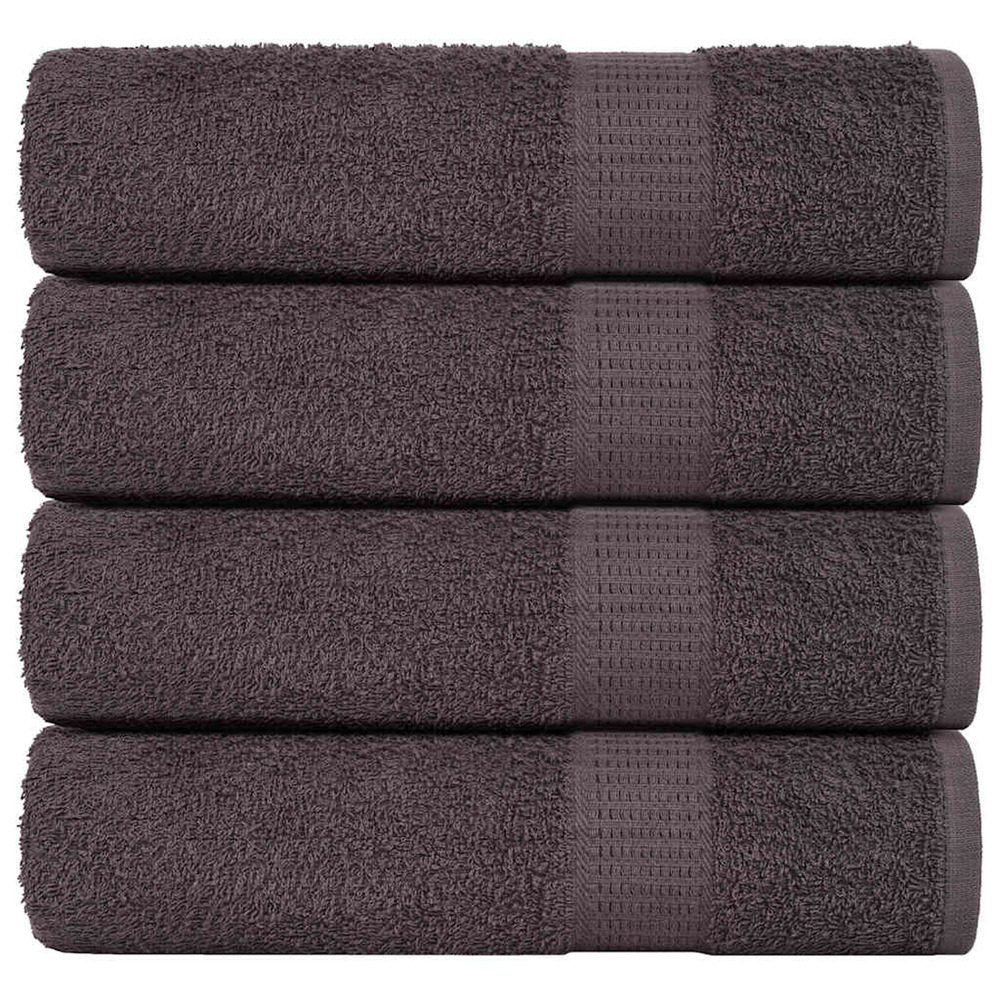 Serviettes de douche frogn 4 pcs anthracite 70x140 cm 360 g/m²