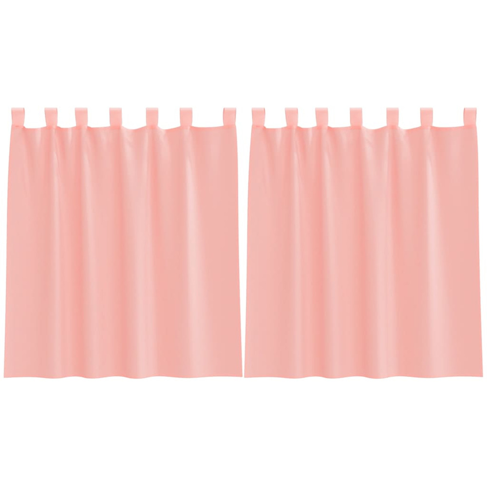 Rideaux en voile avec passe-tringles 2 pcs rose