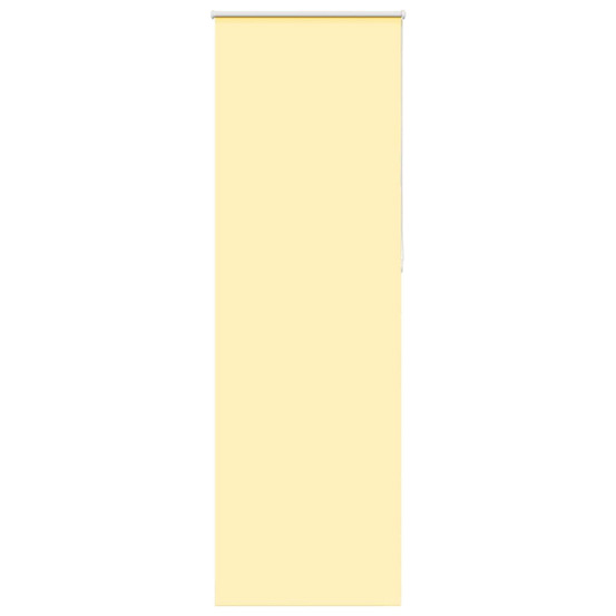 Store enrouleur occultant jaune largeur du tissu 75,7 cm