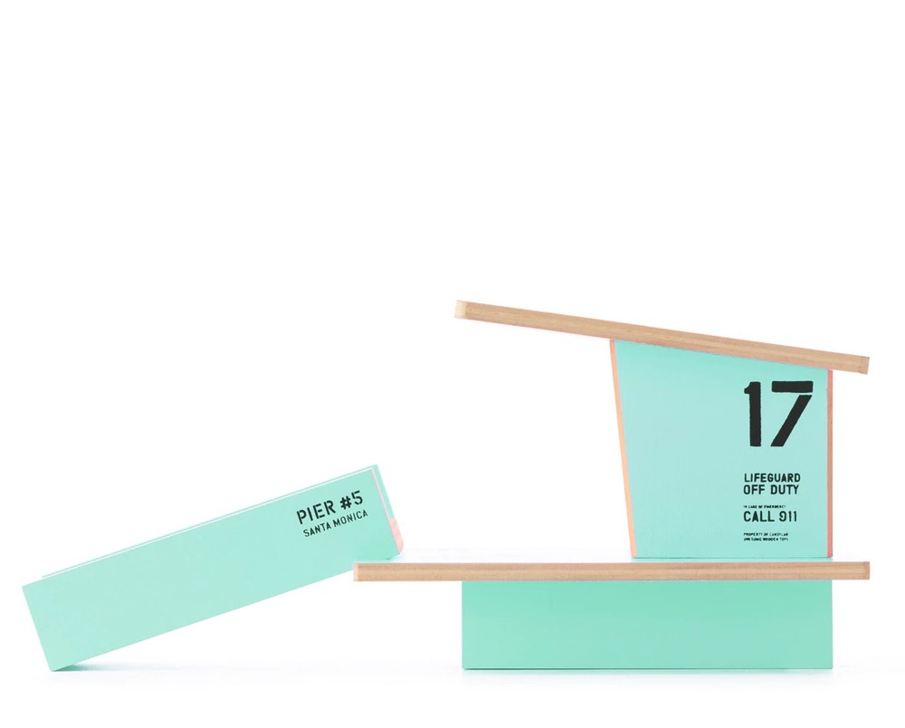 Beach tower teal santa monica