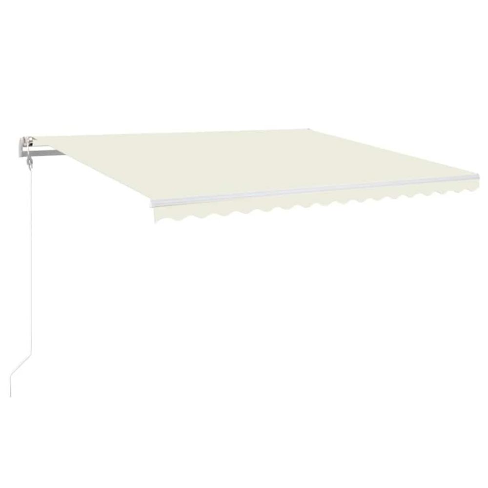 Auvent automatique avec capteur de vent et led 450x350 cm crème