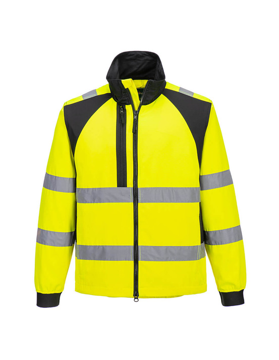 Veste de travail wx2 eco hi-vis - taille xxxl - jaune/noir - portwest