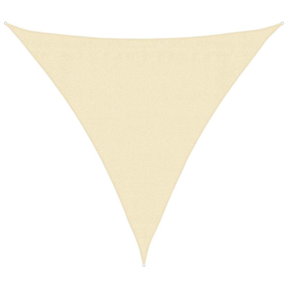 Voile d'ombrage 160 g/m² crème 3x3x3 m pehd