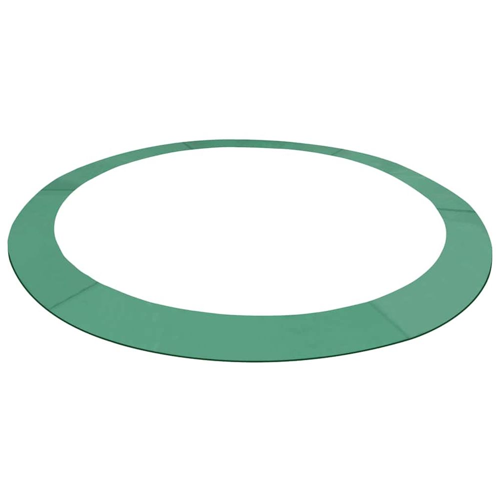 Coussin de sécurité pe vert de trampoline rond de 3,66 m