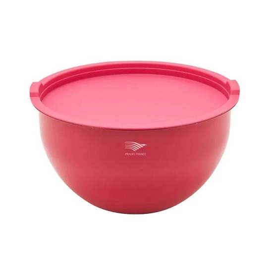 Saladiers acier inoxydable multicolores avec couvercles x3