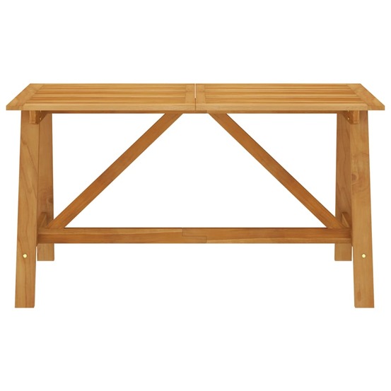 Table à manger de jardin 140x70x73,5 cm bois d'acacia massif