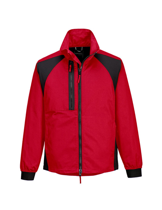 Veste de travail wx2 stretch - s - rouge foncé - portwest