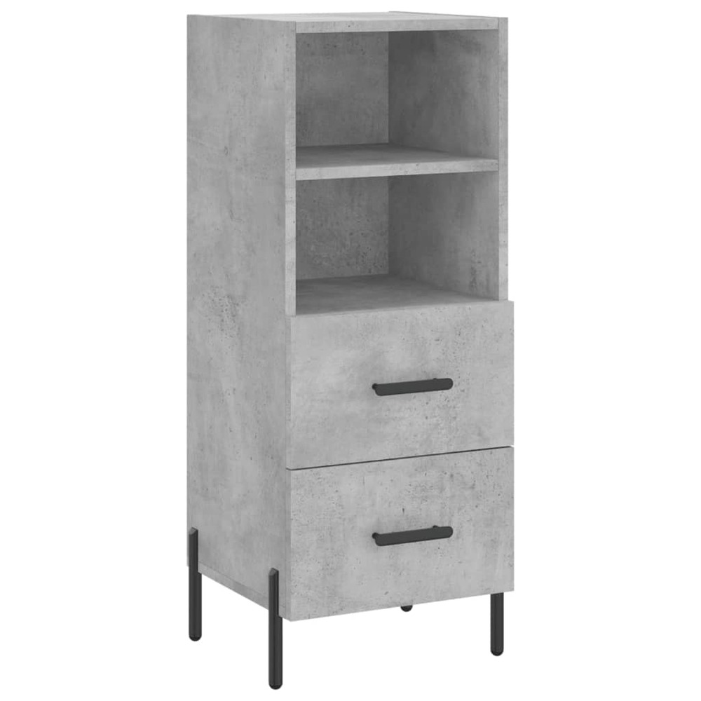 Buffet bahut commode armoire meuble de rangement organisateur cuisine salle de séjour salon 34,5 x 34 x 90 cm bois d'ingénier