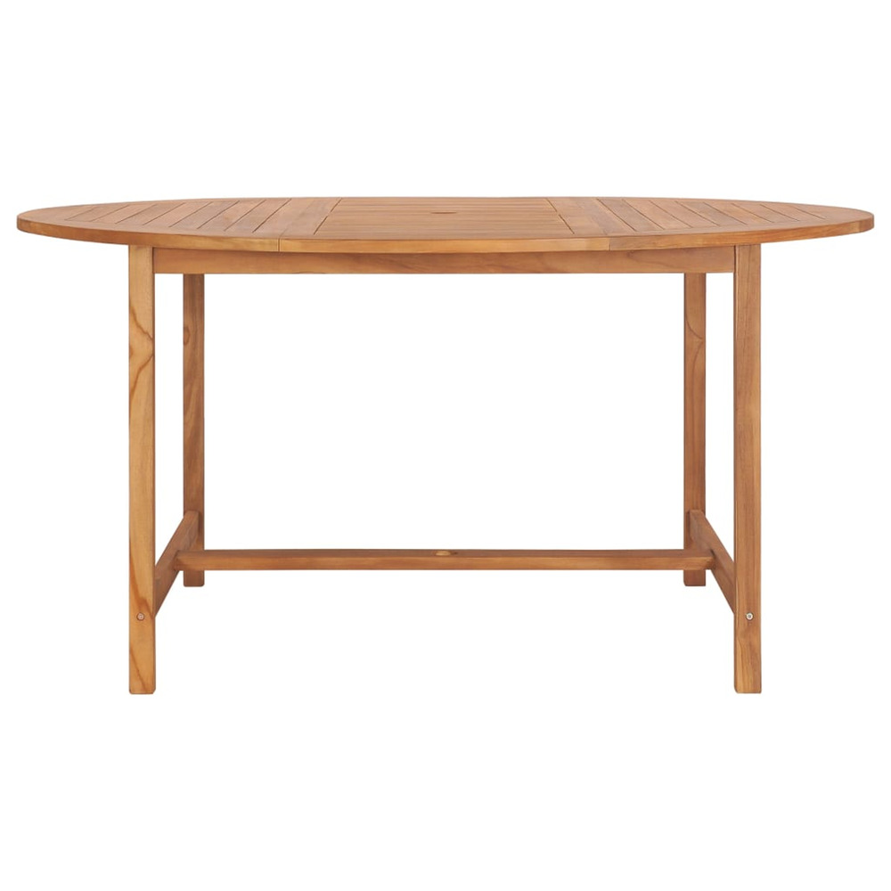 Table de jardin 150x76 cm bois de teck solide
