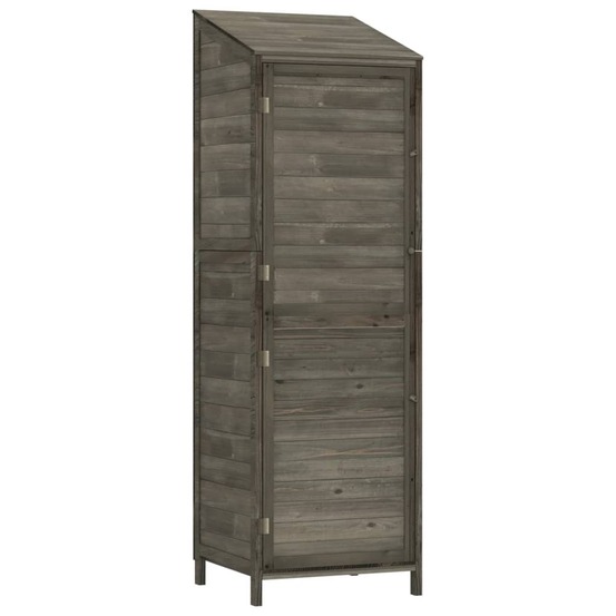 Remise de jardin anthracite 55x52x174,5 cm bois de sapin solide