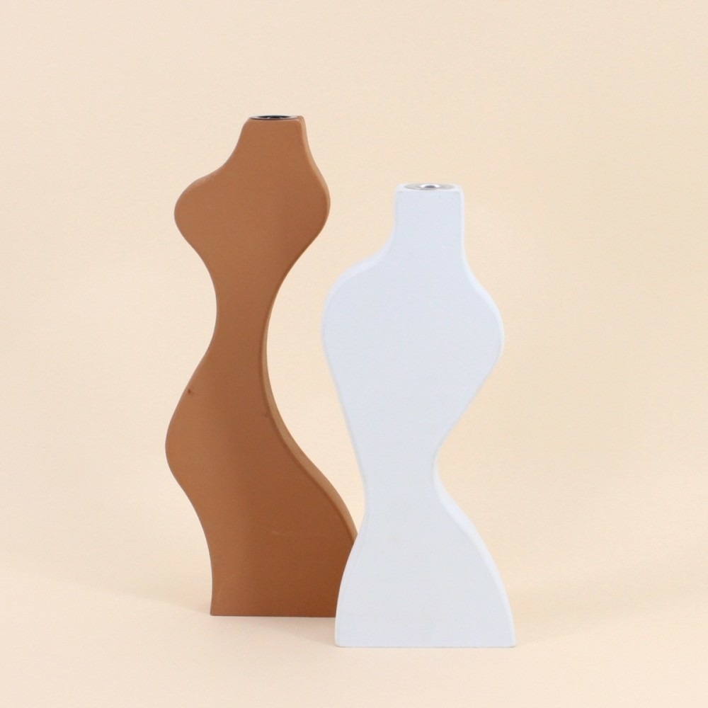 Set de 2 bougeoirs design, eludo