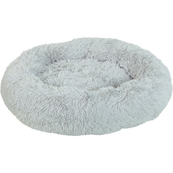 Coussin noé ø 60 cm gris a poils longs pour petits chiens ou chats