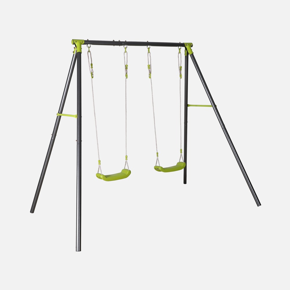 Balançoire, toboggan, portique