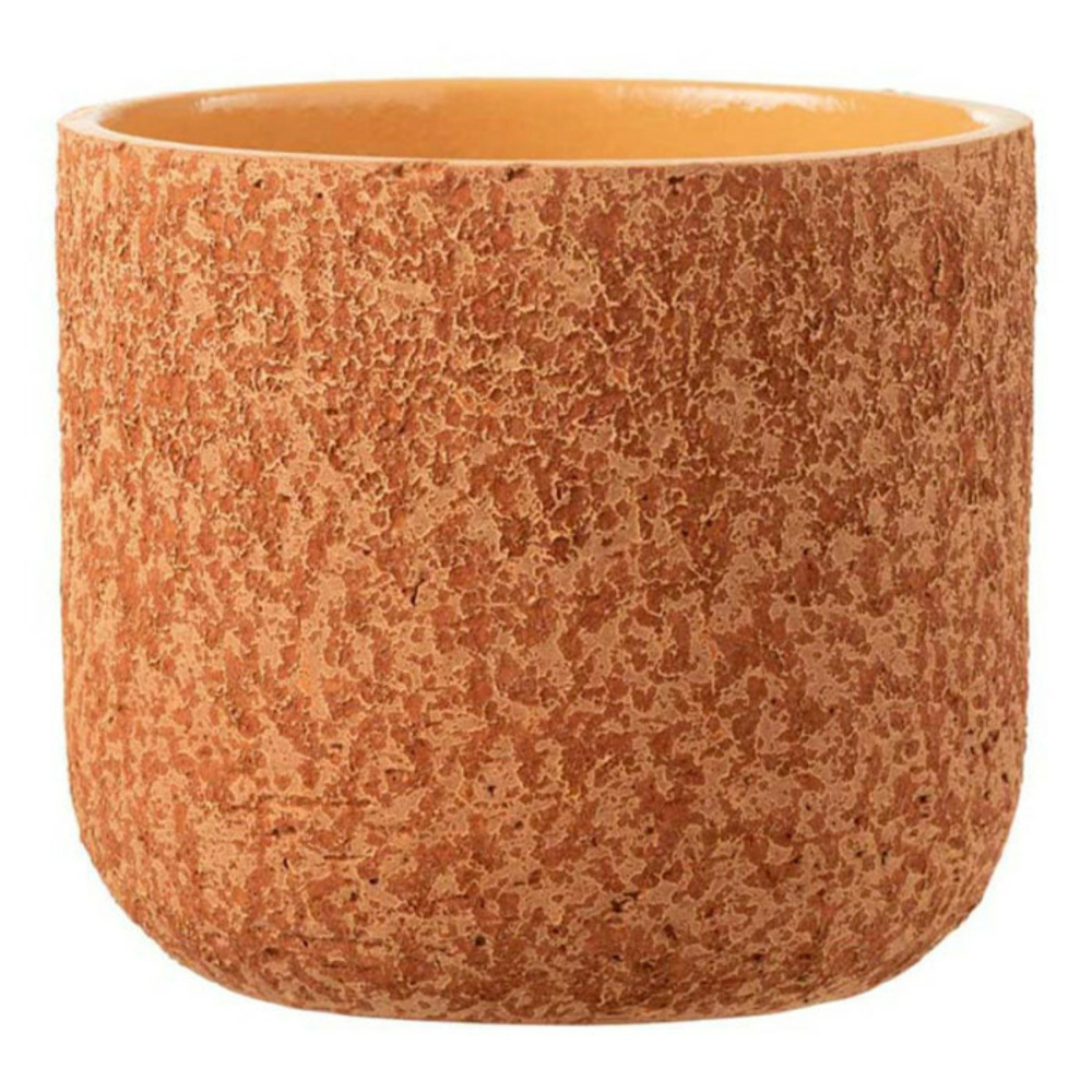 Cache-pot design rugueux 25cm terracotta