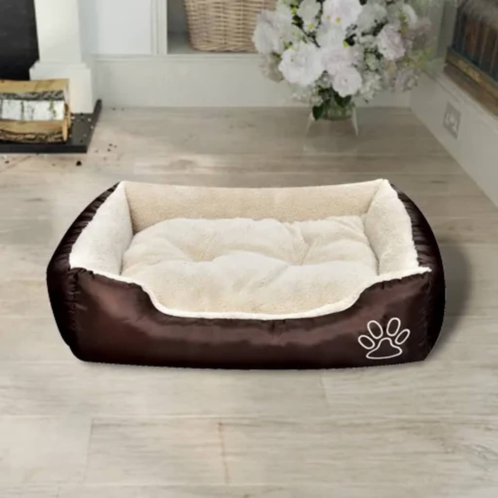 Lit pour chiens avec coussin rembourré taille xl