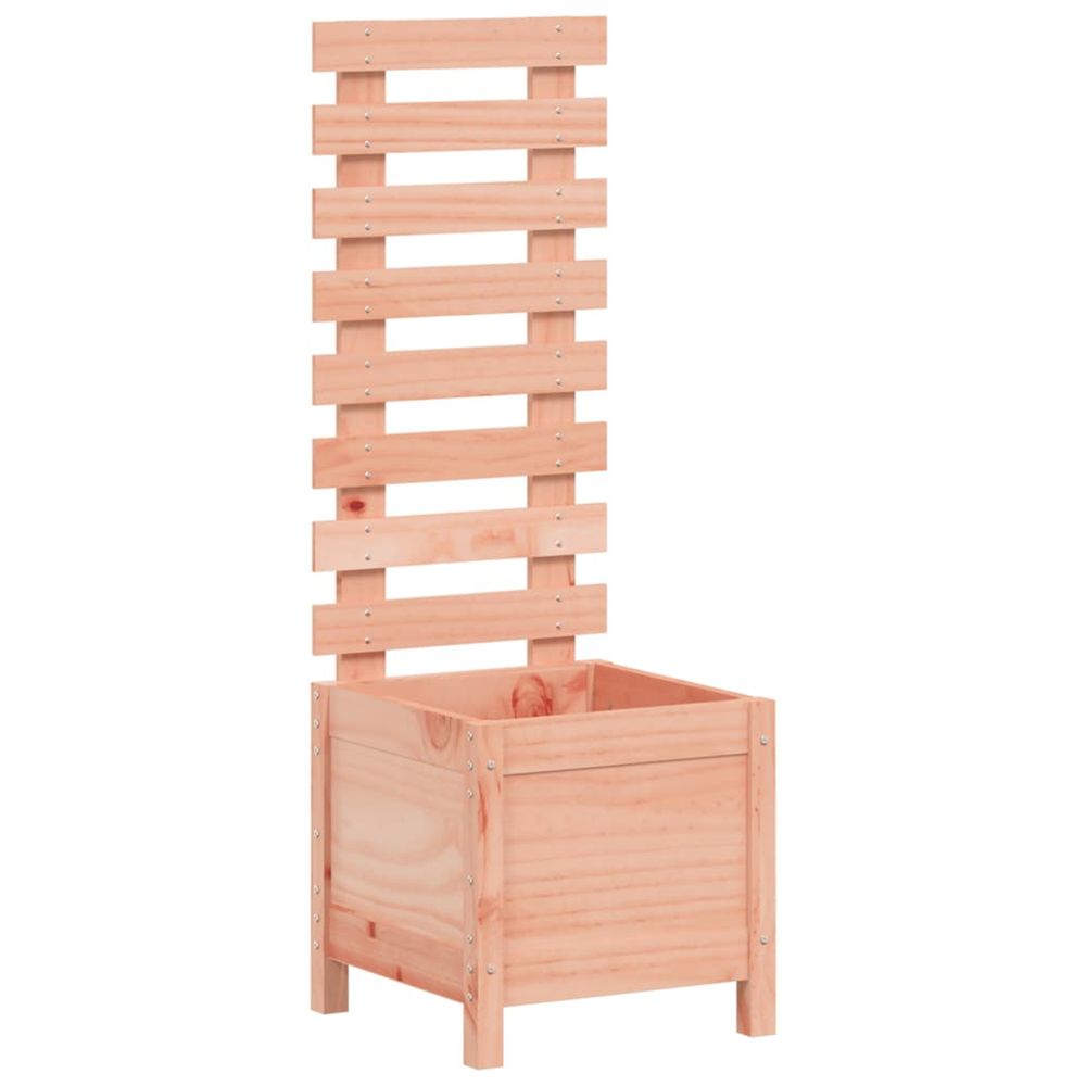 Jardinière d'extérieur avec support 39x39,5x114 cm bois massif douglas